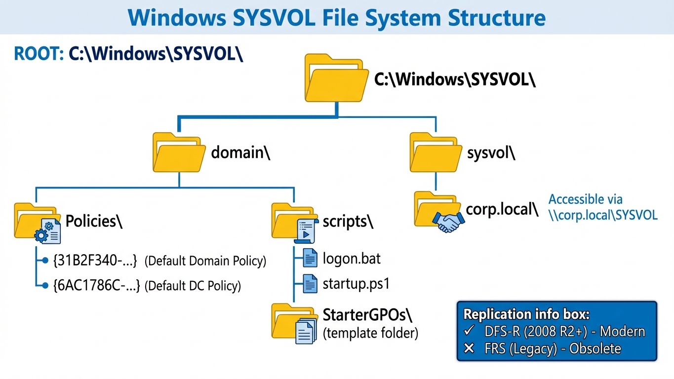 Structure SYSVOL Windows