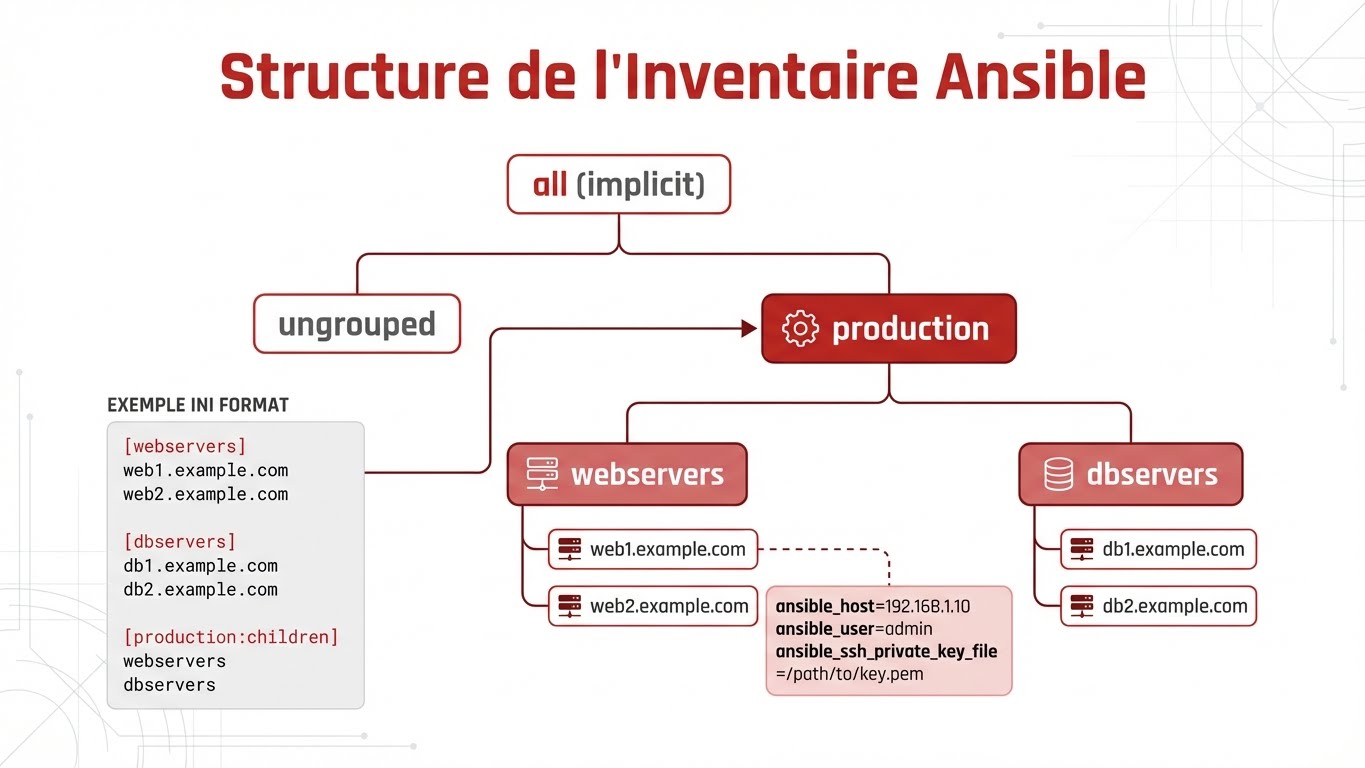Structure d'un Inventory Ansible