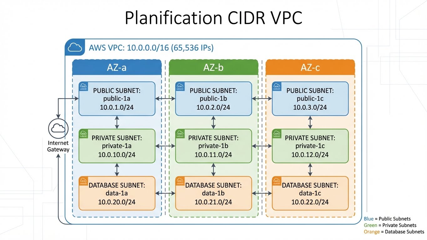 Planification CIDR VPC AWS