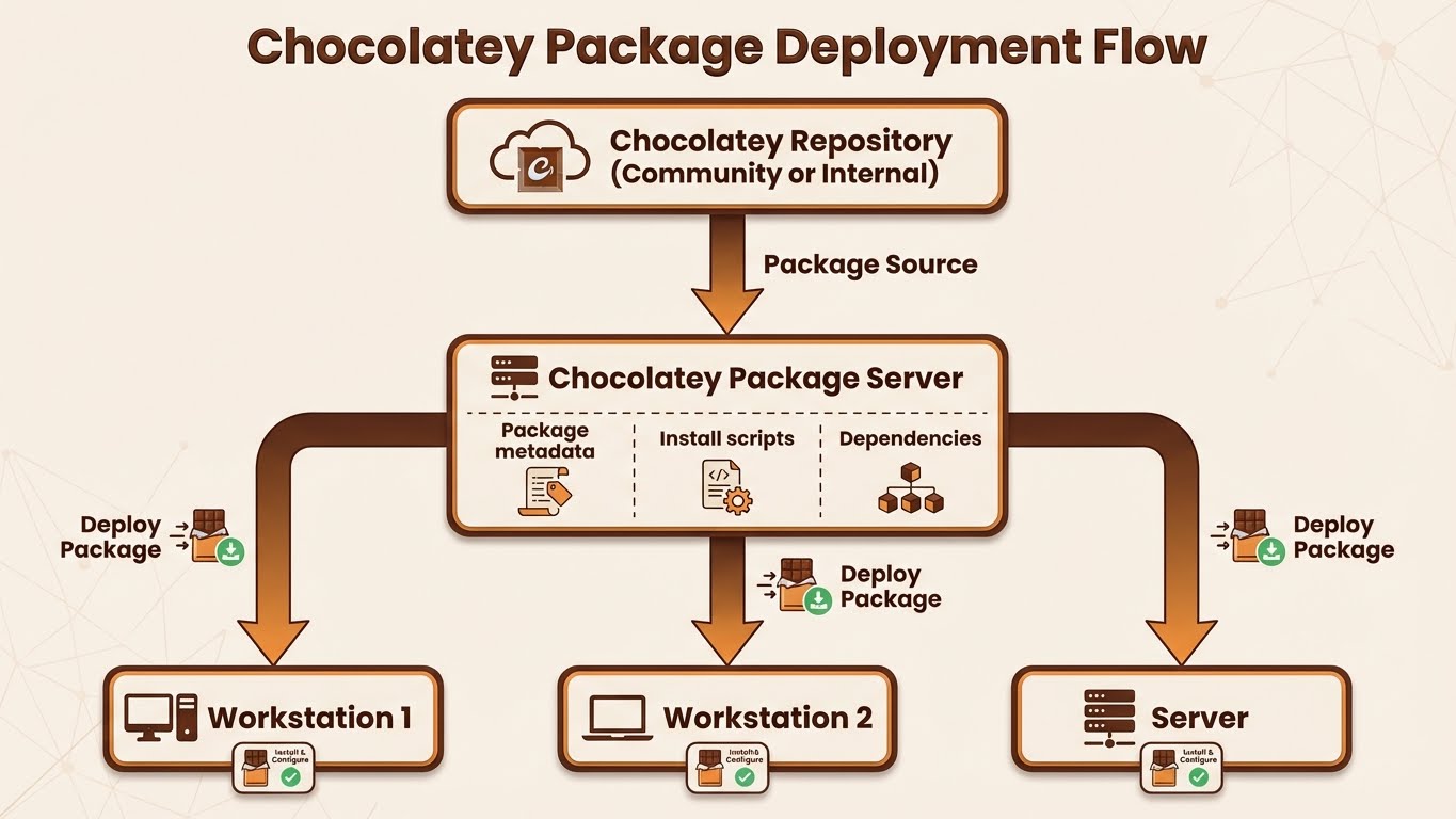 Chocolatey Package Deployment Flow