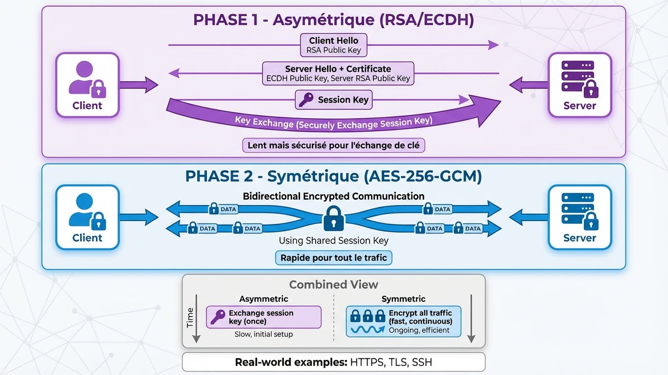 Chiffrement Hybride - TLS Handshake