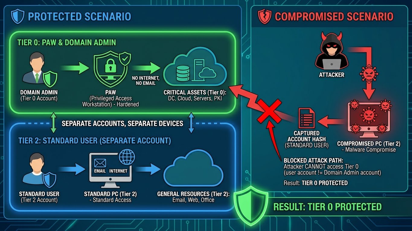 Defense with Tiering Model