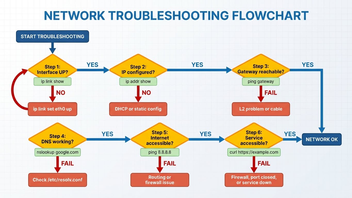 Network Troubleshooting Flowchart