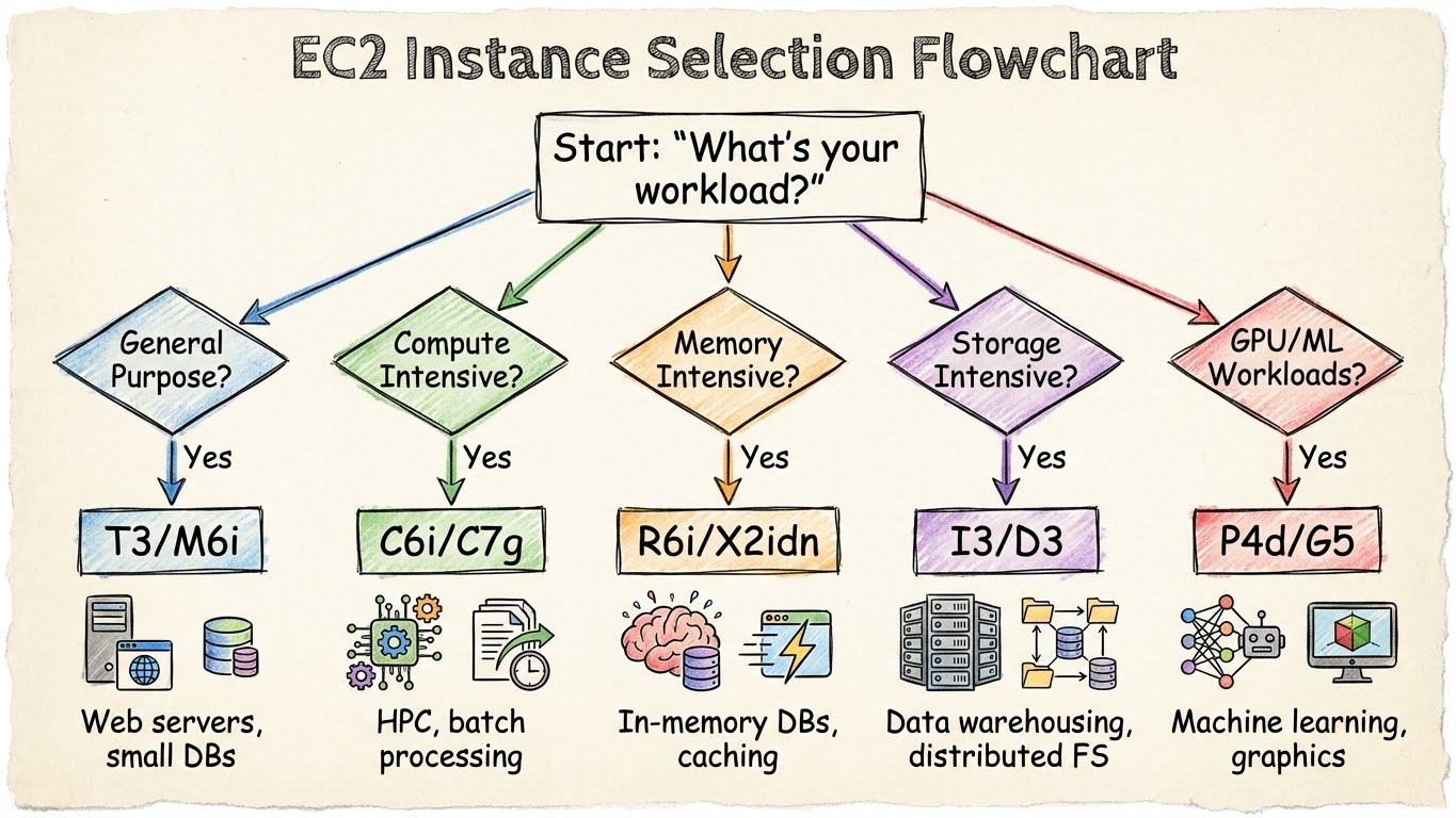 EC2 Instance Selection Flowchart