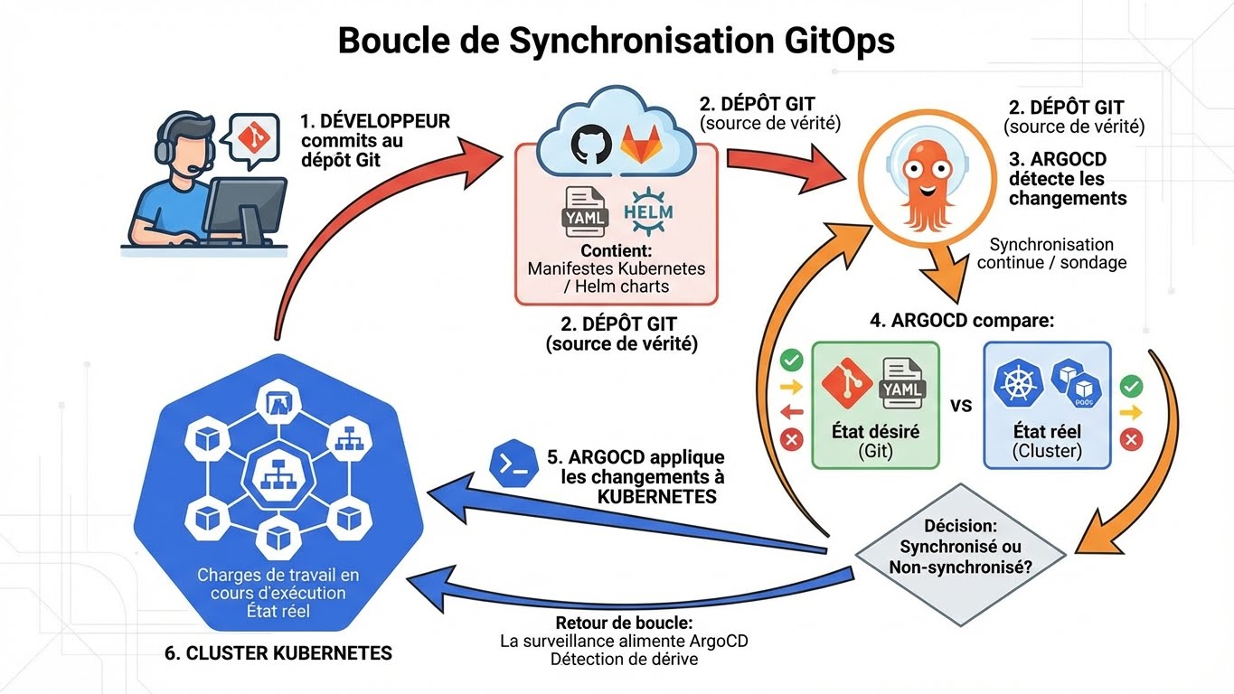 GitOps Sync Loop - ArgoCD