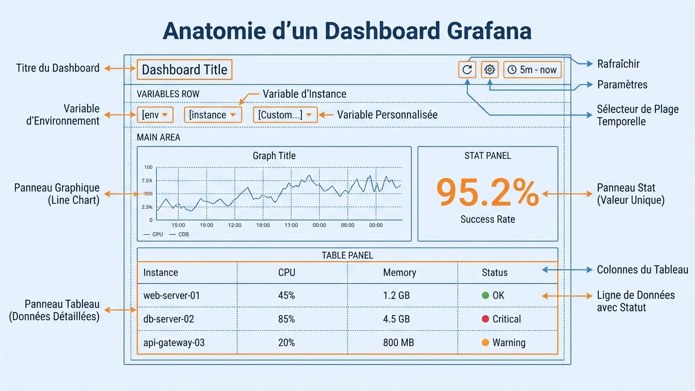 Anatomie d'un Dashboard Grafana