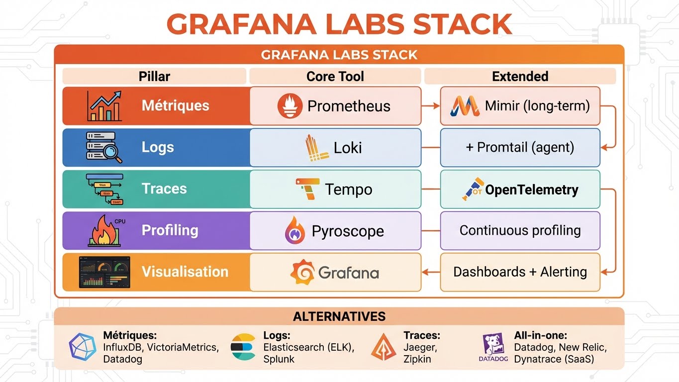 Grafana Labs Stack - Écosystème Observabilité