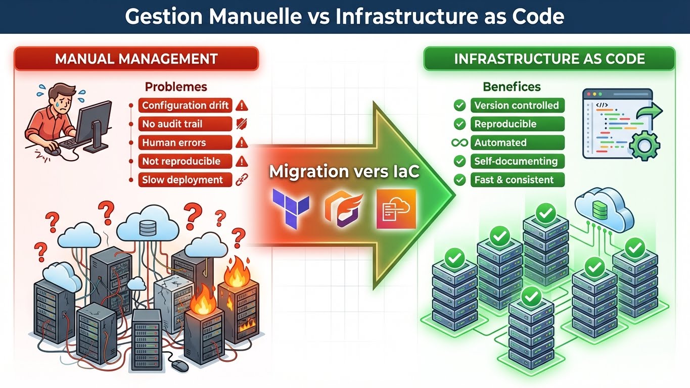 Gestion Manuelle vs Infrastructure as Code