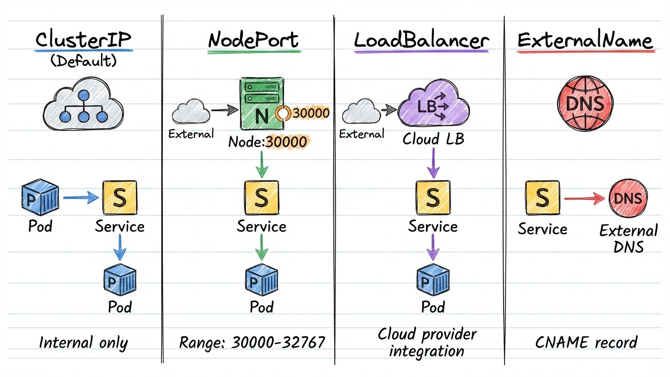 Kubernetes Service Types