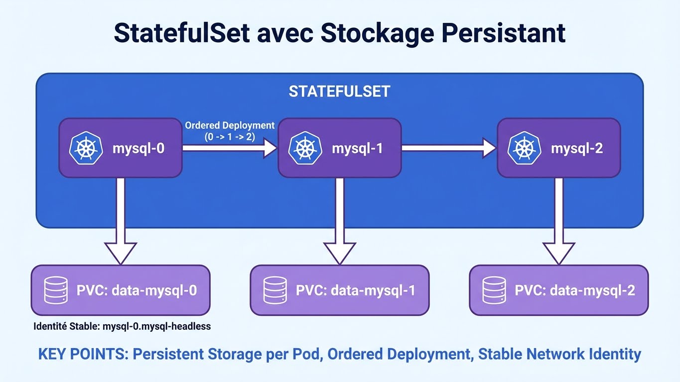 StatefulSet avec Stockage Persistant
