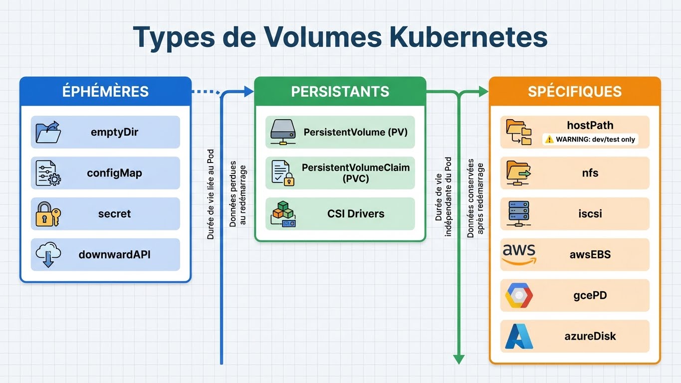 Types de Volumes Kubernetes