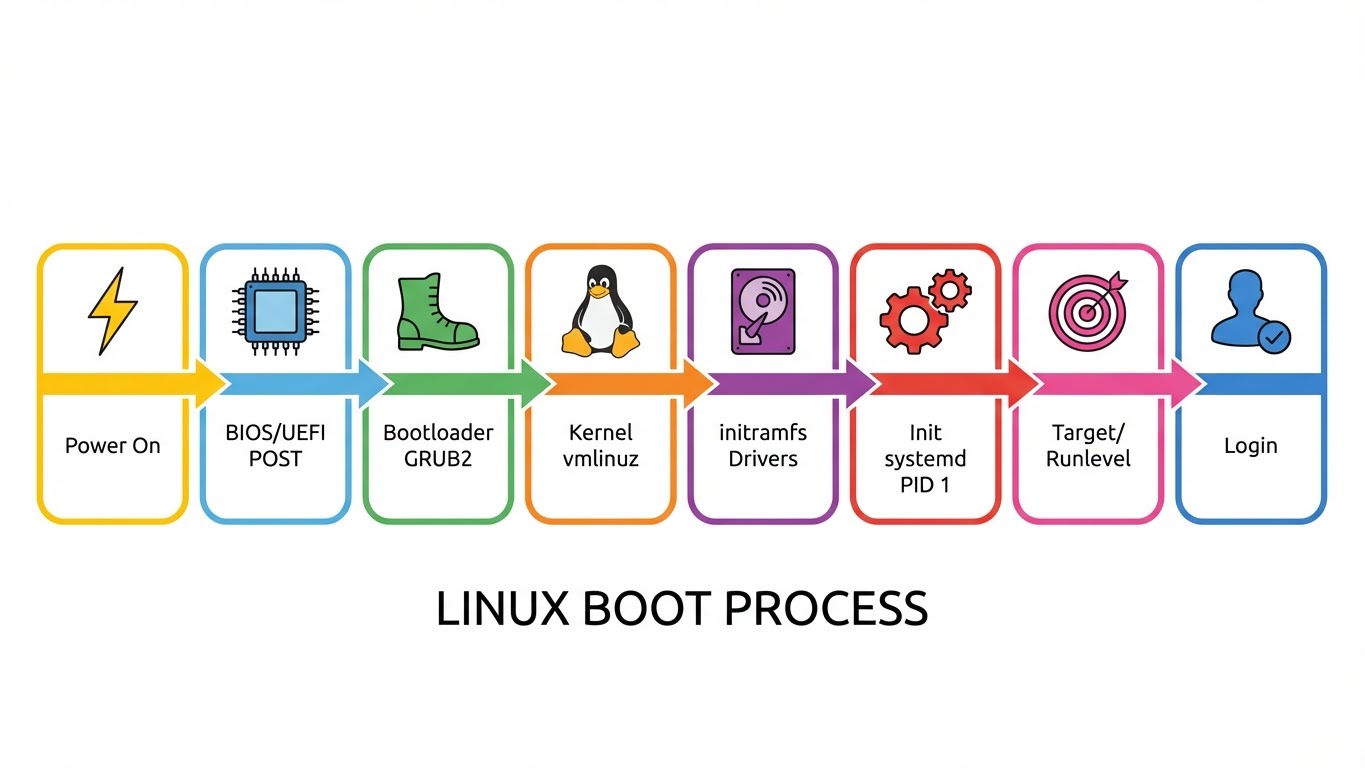 Linux Boot Process Flow