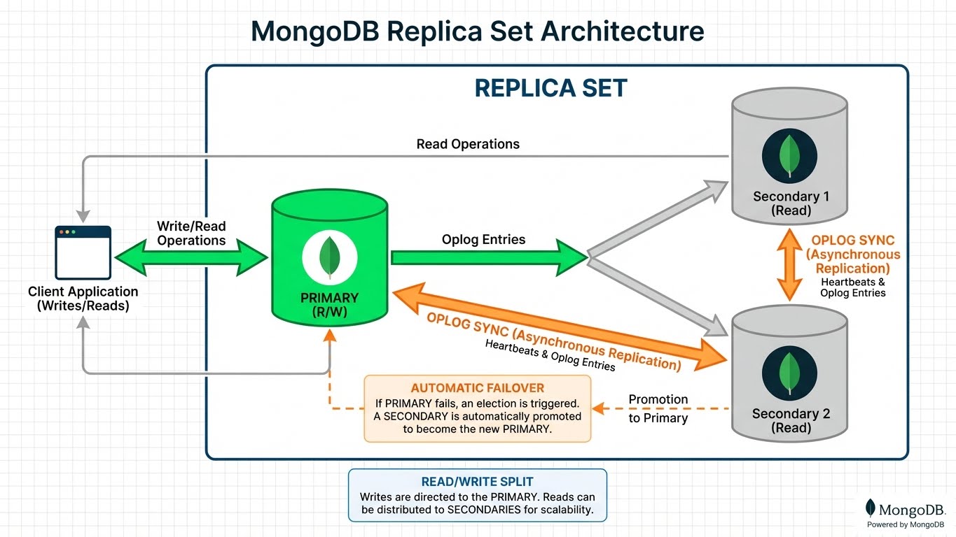 MongoDB Replica Set Architecture