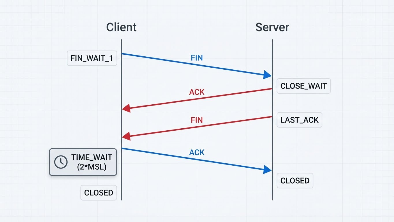 TCP Four-Way Close