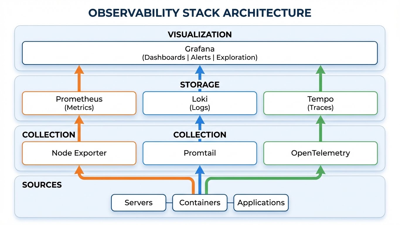 Observability Stack - 3 Pillars