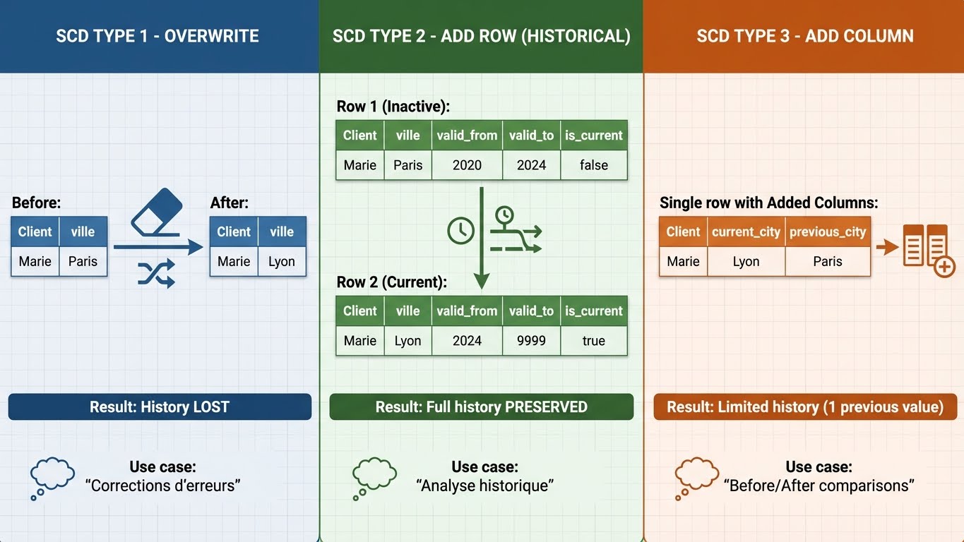 SCD Types - Slowly Changing Dimensions