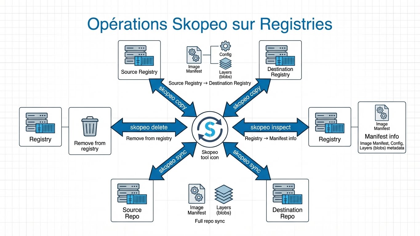 Opérations Skopeo sur Registries
