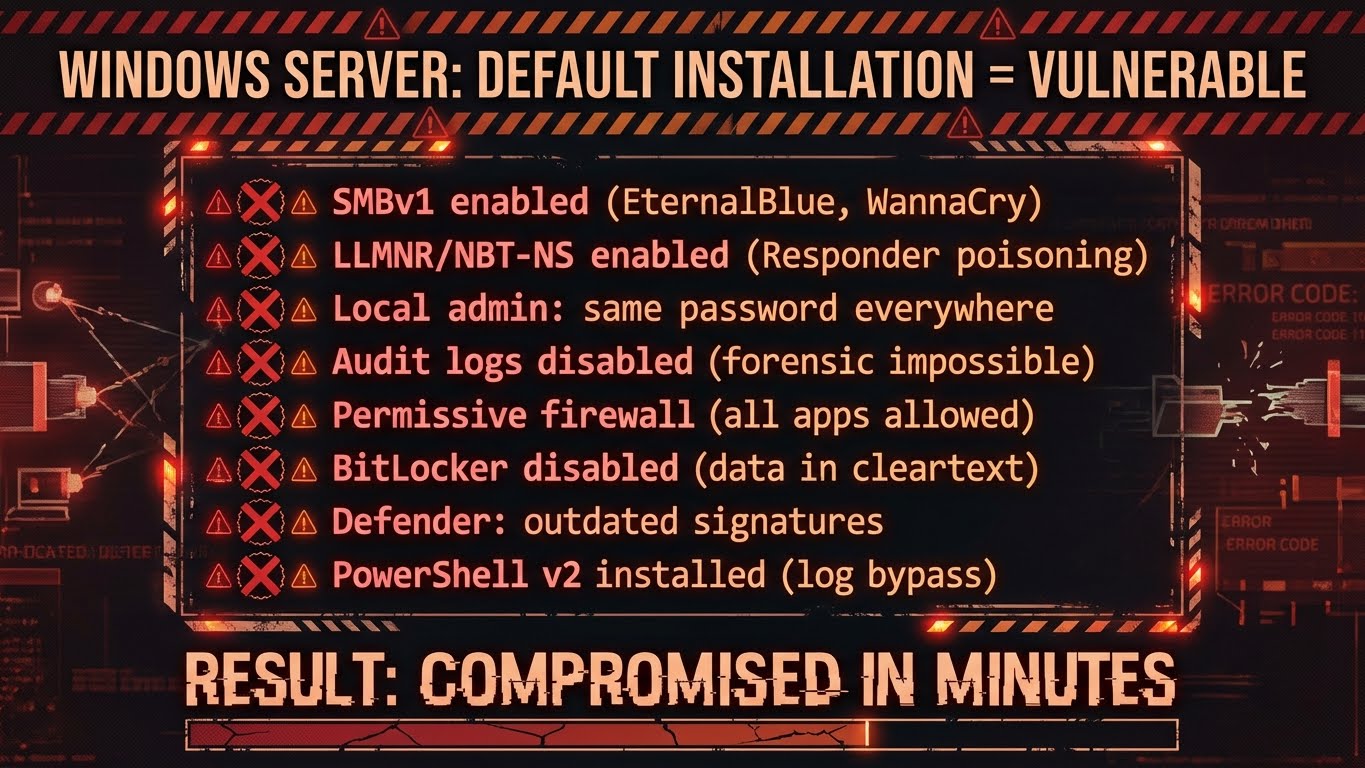 Windows Default Vulnerabilities