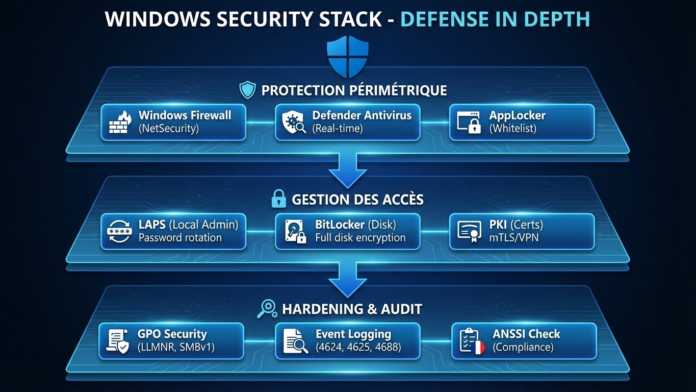 Windows Security Stack Layers