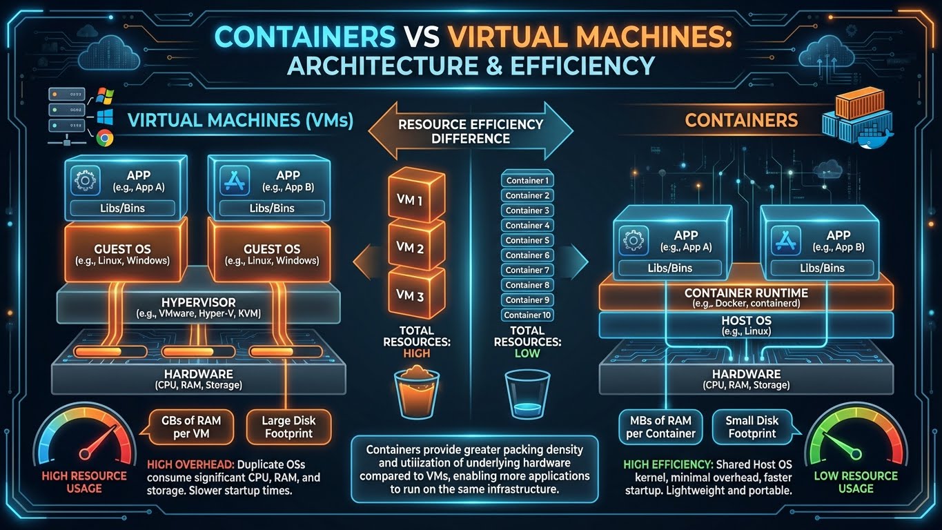 Containers vs VMs