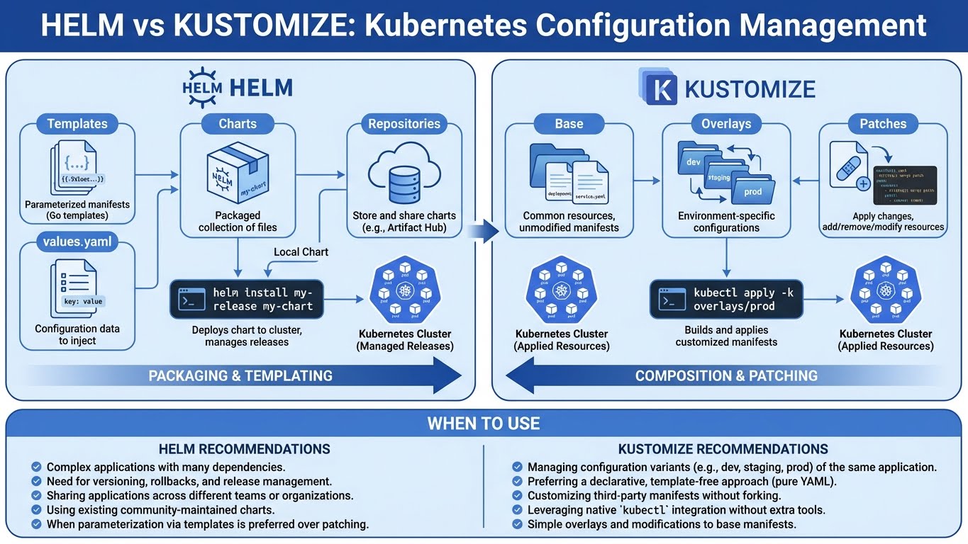 Helm vs Kustomize
